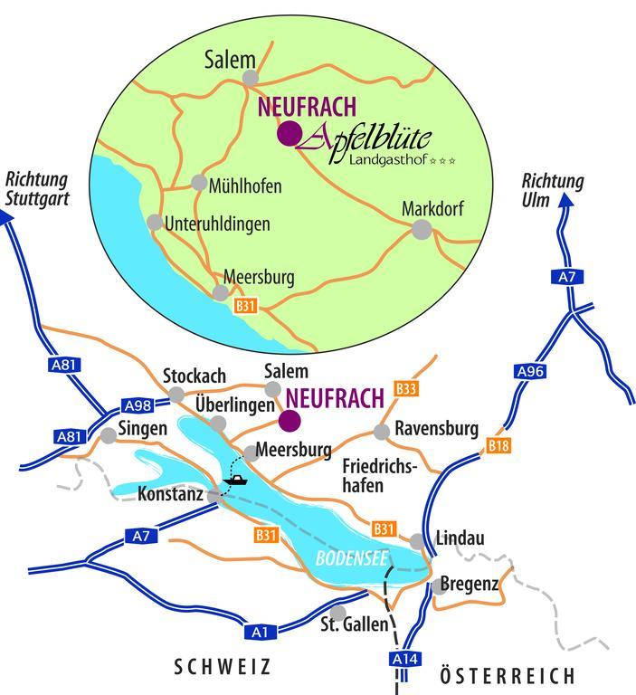 Apfelbluete Bed & Breakfast 8 Km Vom Bodensee Salem  Eksteriør billede